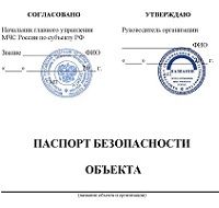 Паспорт безопасности объекта